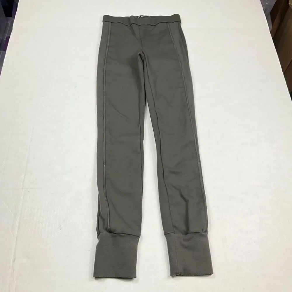 Vince Womens Ankle Slim Fit Knit Pants Gray Casual Stretchy Pull On Size XXS 2XS